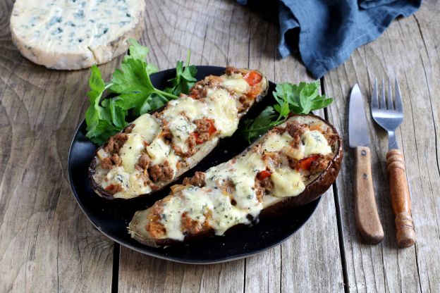 Tortino di melanzane al forno con gorgonzola