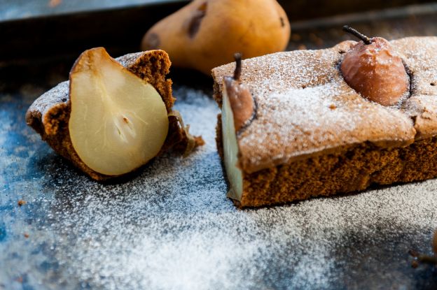 Plumcake pere e cioccolato