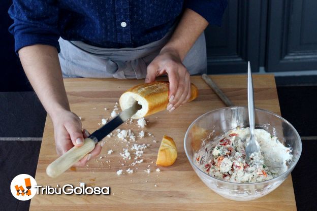 Preparazione della baguette