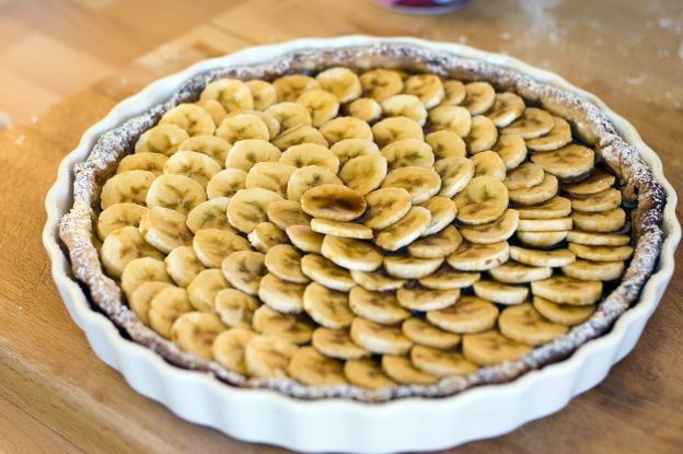 Torta banane e cioccolato