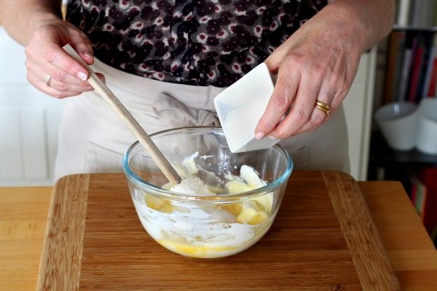 Preparazione del topping al cheesecake