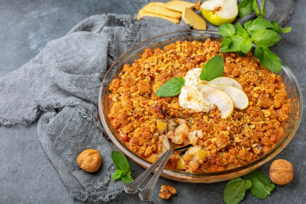 Crumble alle pere e cannella