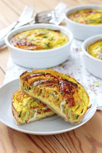 Torta salata spirale alle zucchine