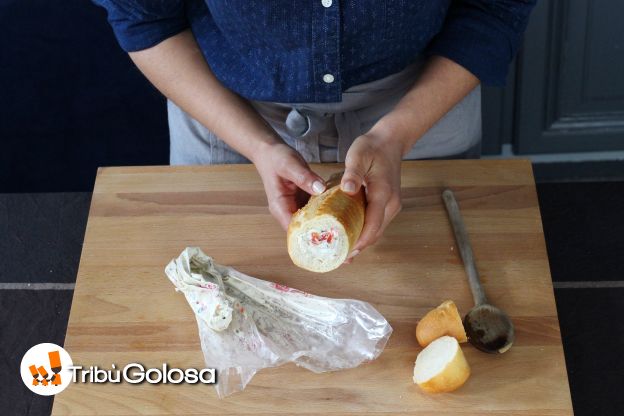 Preparazione della baguette