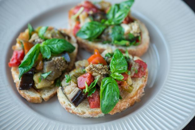 Bruschette di melanzane