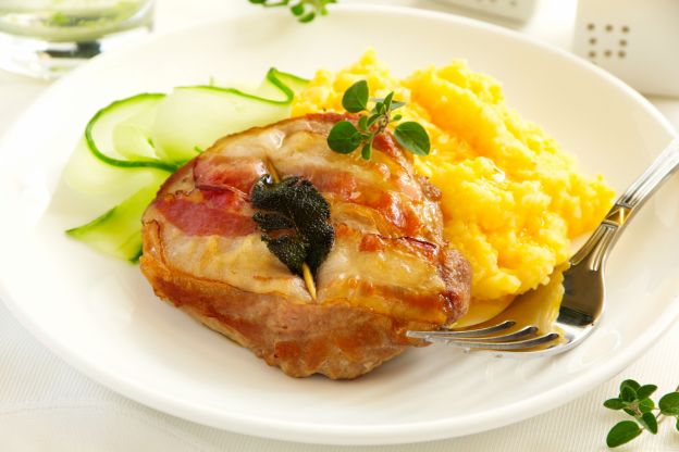 Saltimbocca con polenta