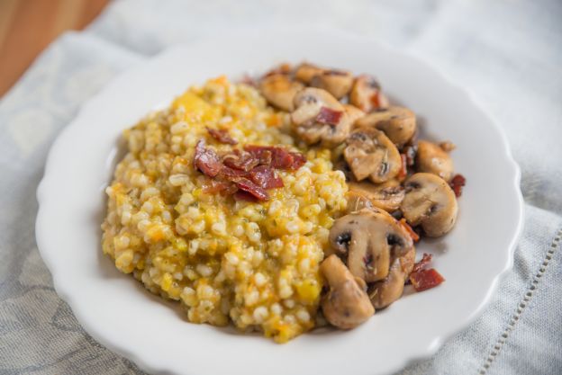 Risotto zafferano e funghi