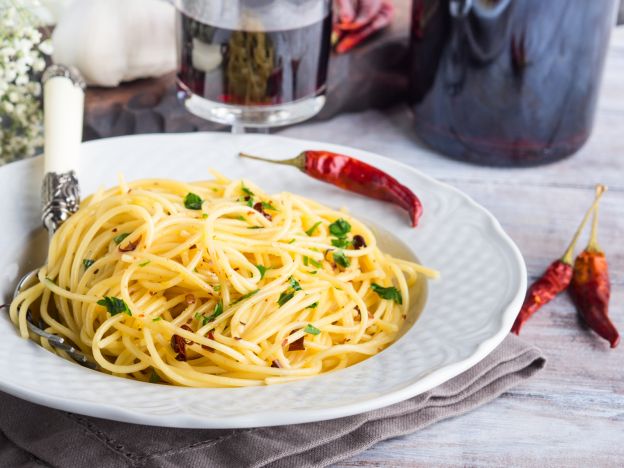 Spaghetti aglio, olio e peperoncino