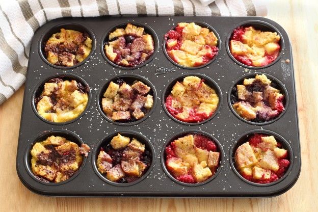 I mini pain perdu con frutta o cioccolato