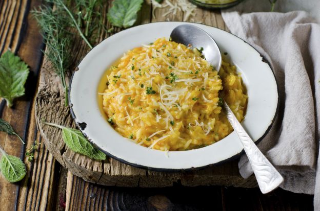 Risotto con carote e Parmigiano Reggiano