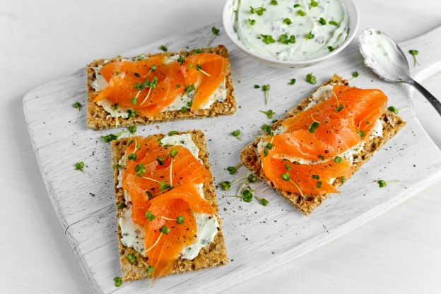 Salmone affumicato + crema di formaggio