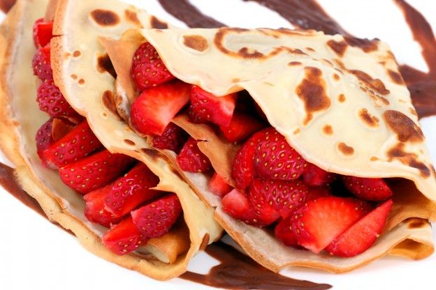 Crêpes fragole e cioccolato