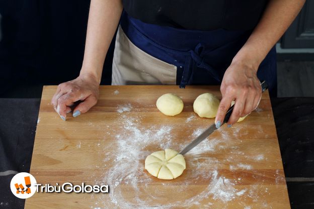 Preparazione delle brioches