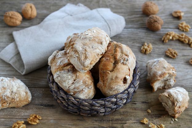 Pane alle noci senza impasto