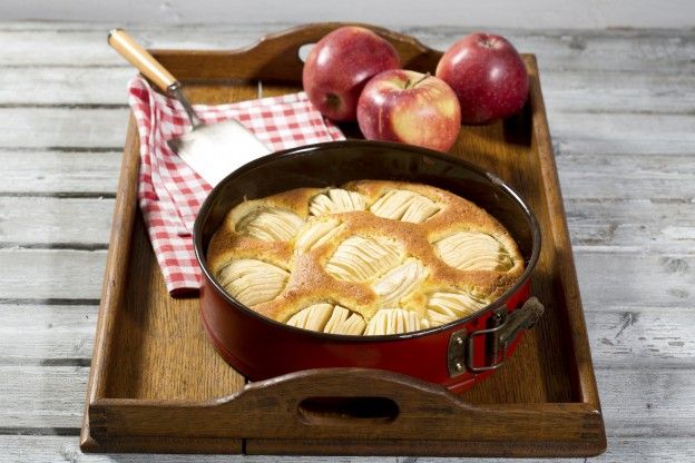 Torta di mele e farina di mais