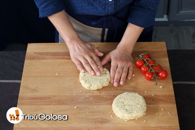 Preparazione del burger