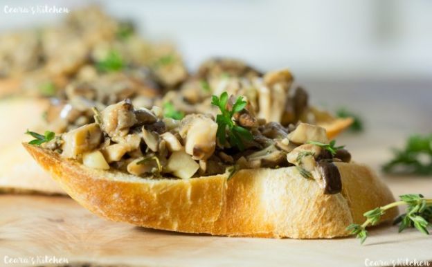 Bruschetta con funghi