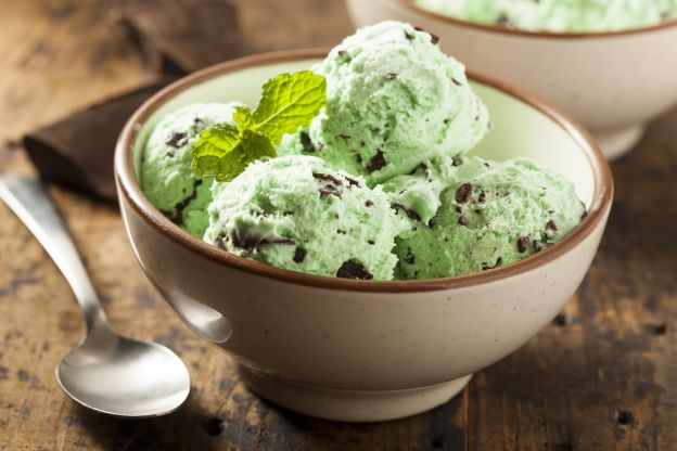 Gelato menta e cioccolato