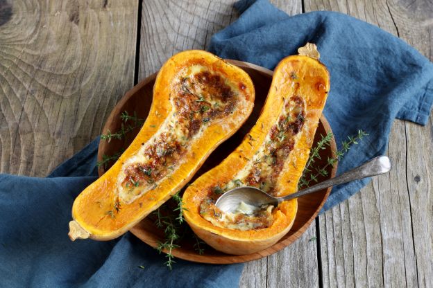 Zucca ripiena di gorgonzola