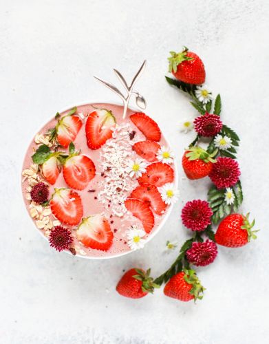 Smoothie bowl alle fragole