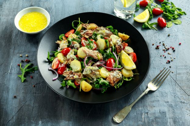 Insalata di pollo e rucola