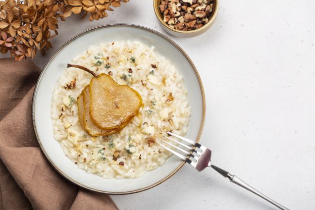 Risotto pere e noci