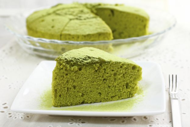 Torta verde al tè matcha