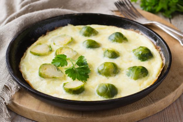 Frittata abbondante con cavolini di Bruxelles