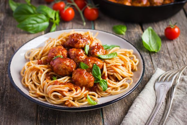 Spaghetti con polpette