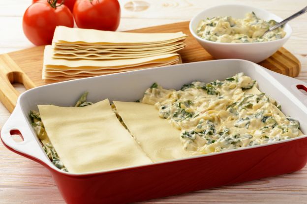 Lasagne vegetariane con spinaci