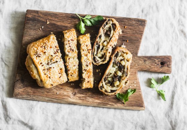 Strudel di patate con funghi