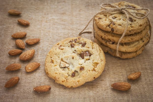 Cookies al cioccolato e mandorle