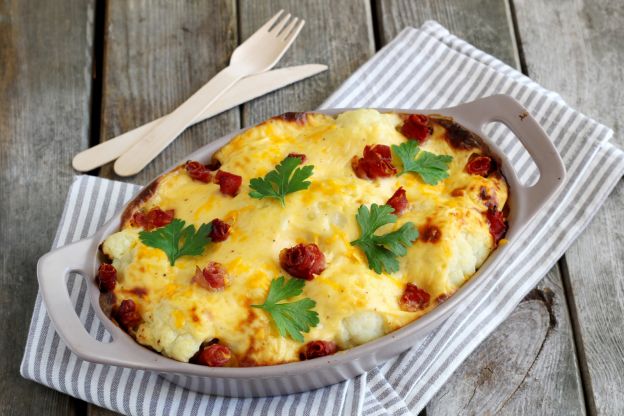 Cavolfiore gratinato al cheddar