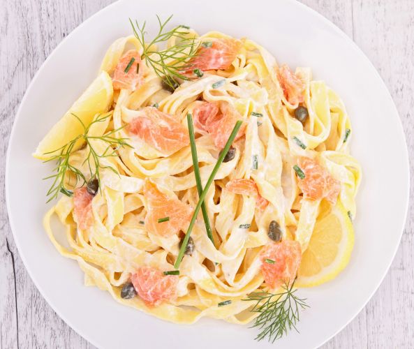 Acquario - Tagliatelle panna e salmone