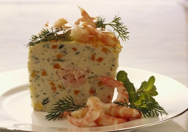 Terrina di pesce e gamberetti