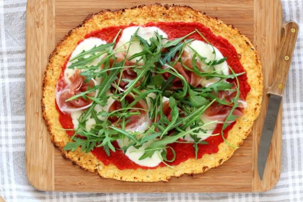 Pizza a base di cavolfiore