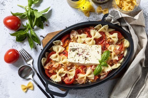 Pasta al forno con feta