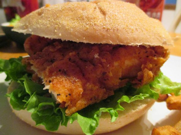 Hamburger di pollo piccante (Wendy's recipe)