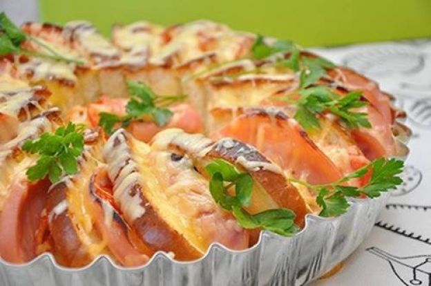 30. Quiche pane, prosciutto e formaggio