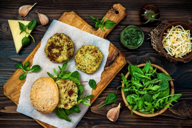 Hamburger quinoa e zucchine