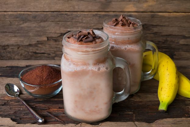 Smoothie cioccolato e banana