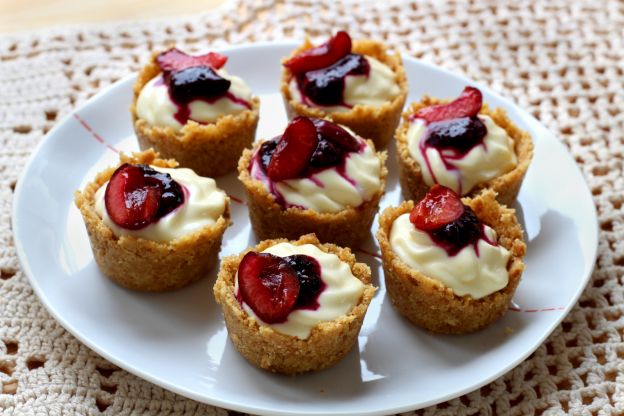 Mini Cheesecake alle ciliegie