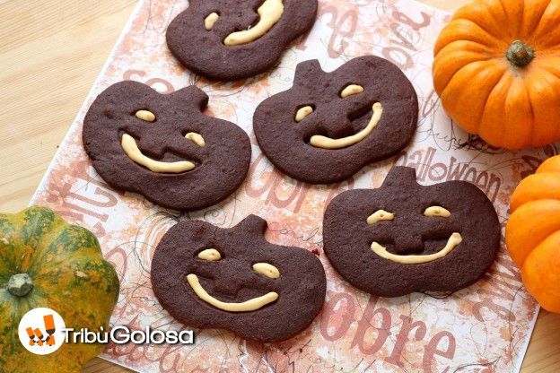 Biscotti zucca d'halloween