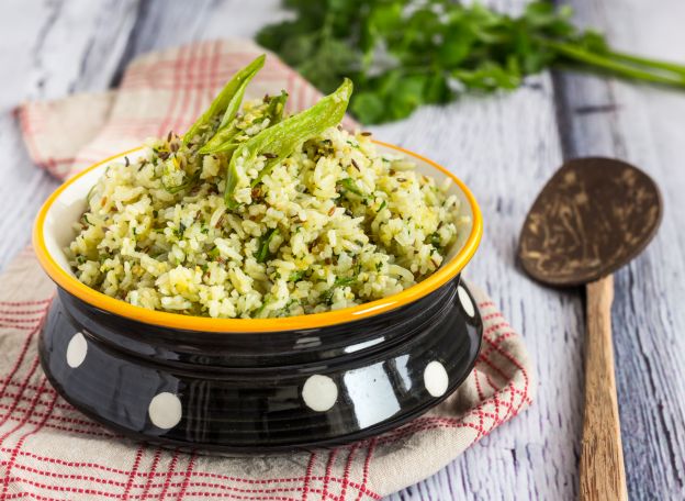 Risotto alle erbe e formaggio cremoso di capra