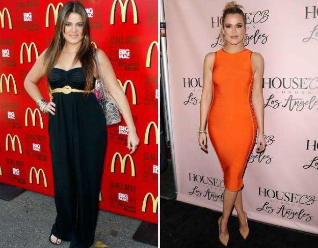 KHLOE KARDASHIAN: nel 2008 e nel 2016