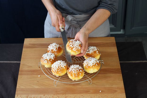 Preparazione delle mini Tropéziennes