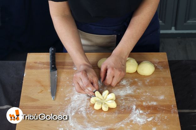 Preparazione delle brioches