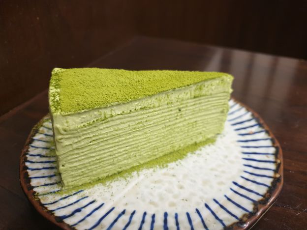 Torta mille crepes al Matcha