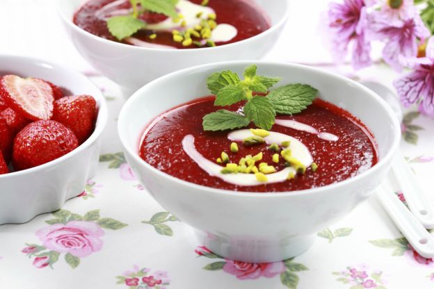 GAZPACHO FRUTTI ROSSI E PISTACCHIO