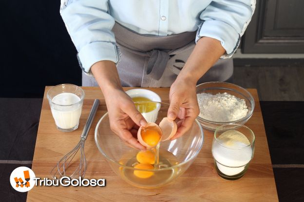 Preparazione dell'impasto alla vaniglia